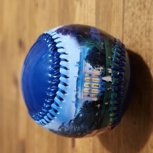 Washington DC 2.5" Baseball: Capital, Washington, Lincoln Memorials Smithsonian